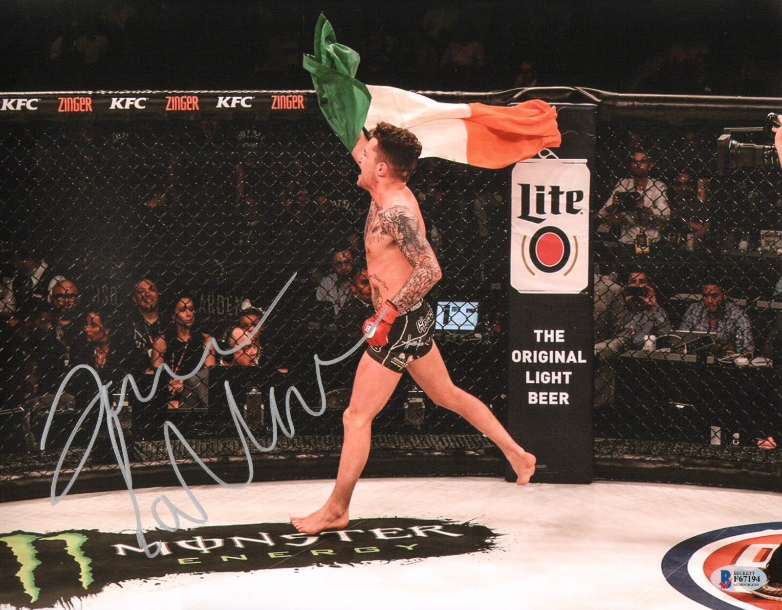 James Gallagher Signed 11x14 Photo Poster painting BAS Beckett COA Bellator MMA Picture Auto'd Q