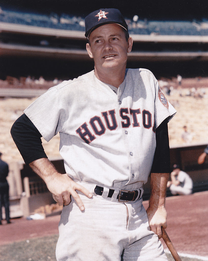 NELLIE FOX HOUSTON ASTROS VINTAGE ACTION 8x10