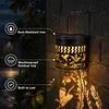 Solar Powered Outdoor Hummingbirds Wall Lamps Wall-Mounted Garden Lights