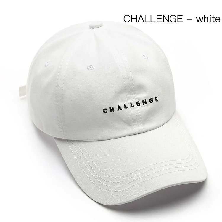 2023Baseball Cap for Women and Men SummerVisors Cap Boys Girls Casual Snapback Hat CHALLENGE Hip Hop Hats