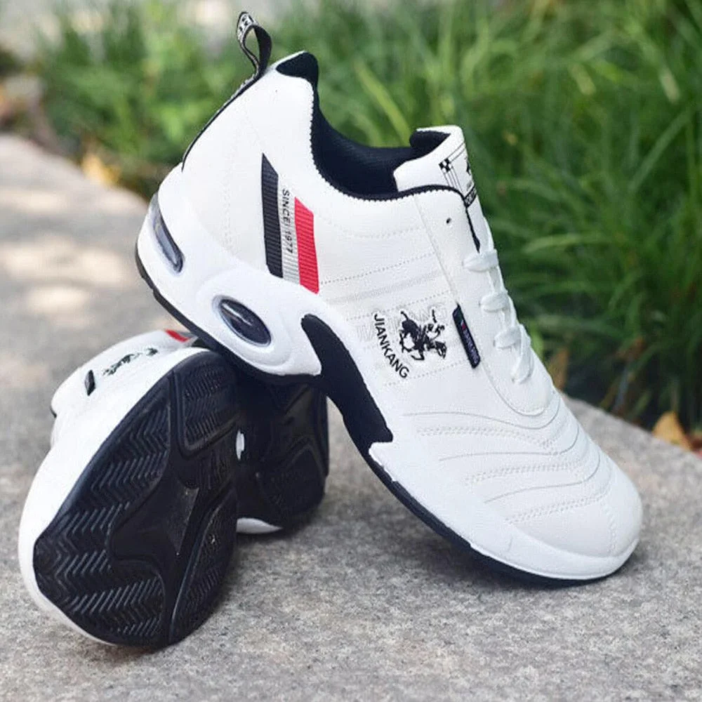 2022 Man Sneaker Running Shoes Breathable Sports Leather Casual White Shoes Non-slip Lace-up Big Size 43 47