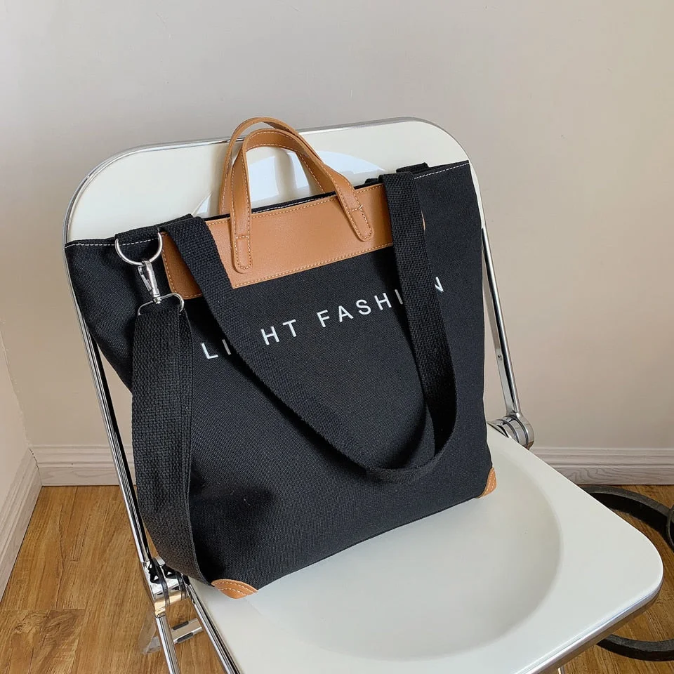 Khaki Handbag for Women 2021  Luxury Handbags Canvas Tote Lady Crossbody Shoulder Bag Shopper High Capacity Big Shopping Bags