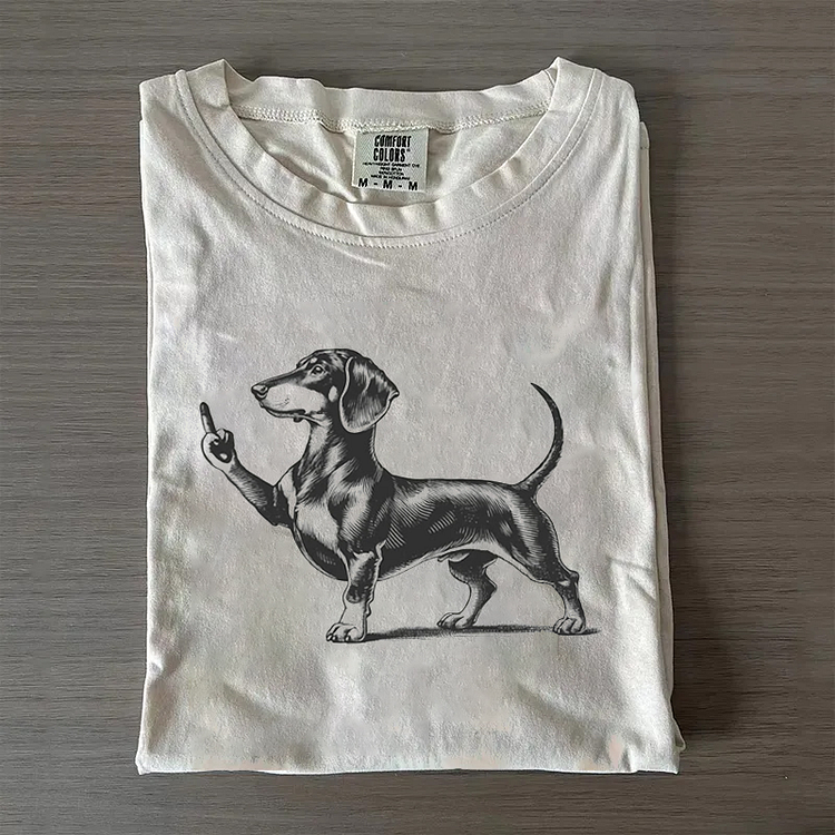 Rude Black Dachshund Dog T-shirt/Sweatshirt