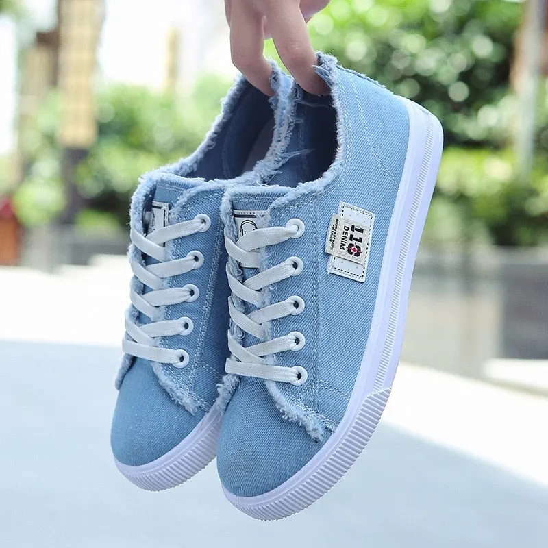 Canvas Shoes Women's 2021 Lace Up Canvas Women's Shoes White Strappy Casual Shoes Ladies Socofy Flat Shoes Women Loafers