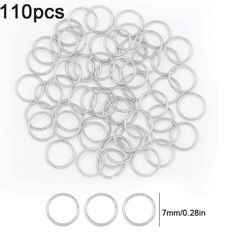 1 Set Diameter 3mm Diameter 4mm Diameter 5mm Alloy Solid Color Open Jump Rings Jewelry Accessories