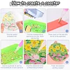 8PCS Wooden Diamond Painting Coasters Kits for Adults Kids Beginner(Easter Eggs)