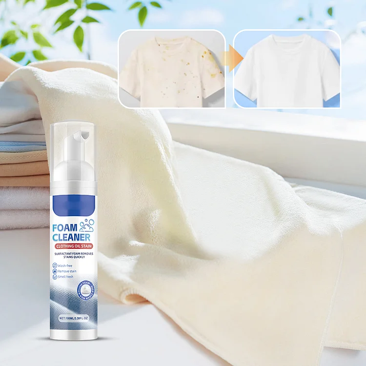 Foam Cleaner for Grease Stains on Clothes