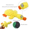 Cute Duck Dog Squeak Toys with Built-in Squeaker Puppy Teething Interactive Chewing Plush Toy for All Breed Sizes To Keep Them Busy