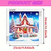 Christmas House - Diamond Painting - Partial Special Shaped Drill(Canvas|30*30cm)