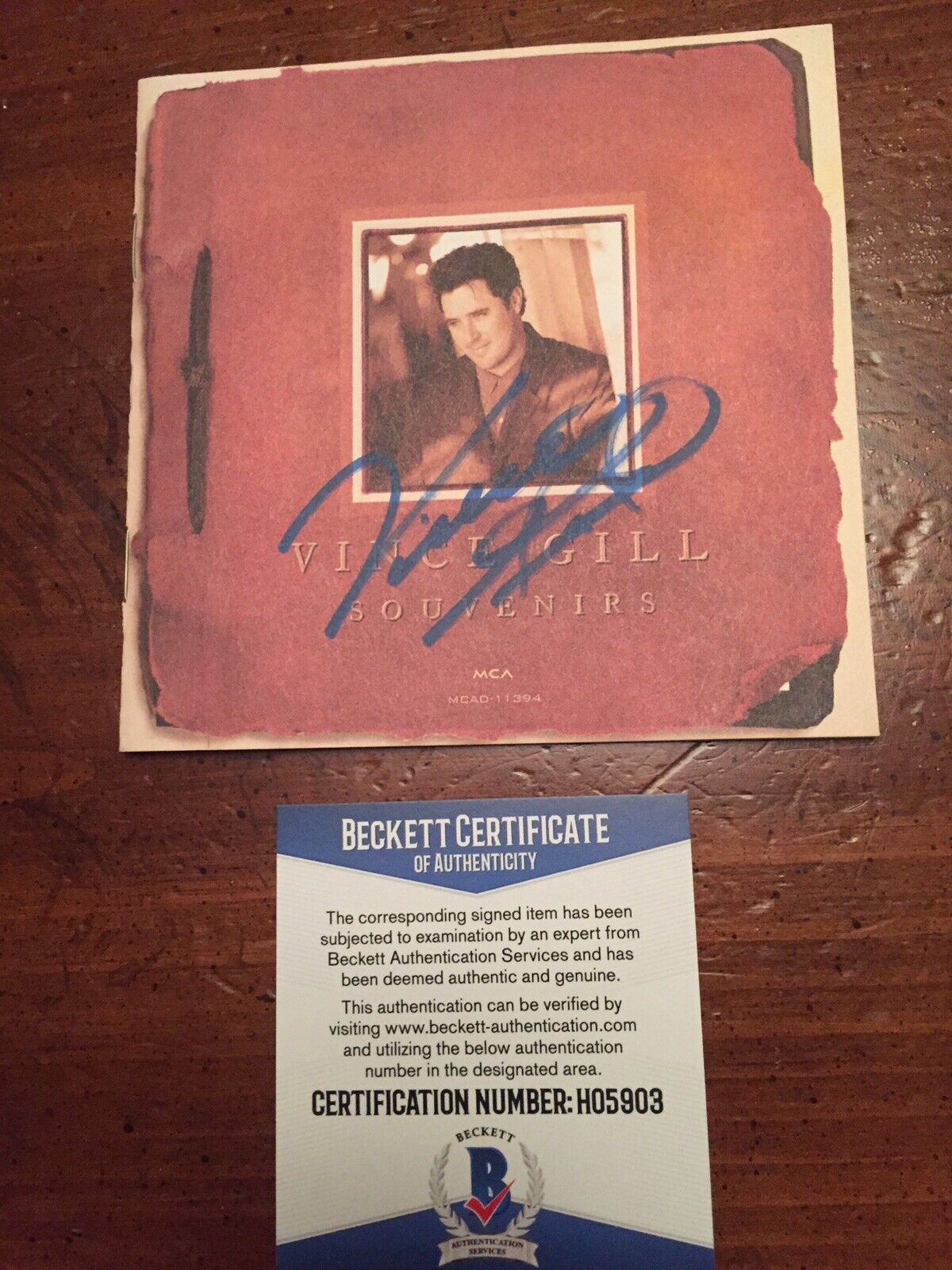 Vince Gill Signed Autographed CD