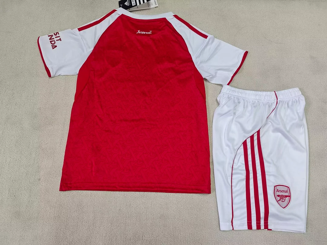 25/26 Arsenal Home Thailand version football shirt Kids Kit