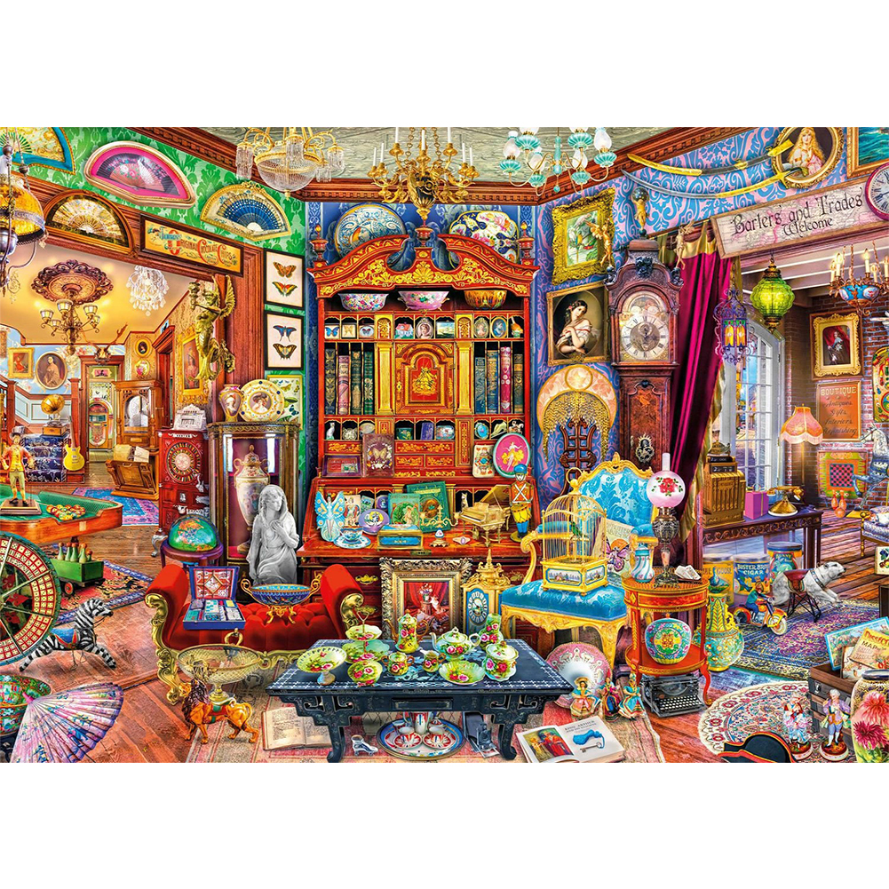 60*45CM - Round Drill Diamond Painting - Small House, 501 Original