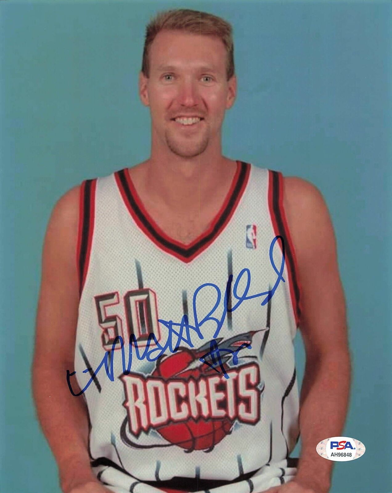 Matt Bullard signed 8x10 Photo Poster painting PSA/DNA Houston Rockets Autographed