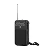 Portable Pocket AM FM Radio Battery Operated Pointer Radio Built-in Speaker