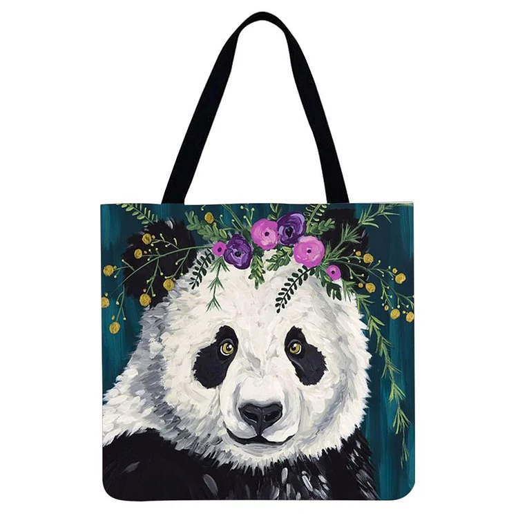 panda linen bag