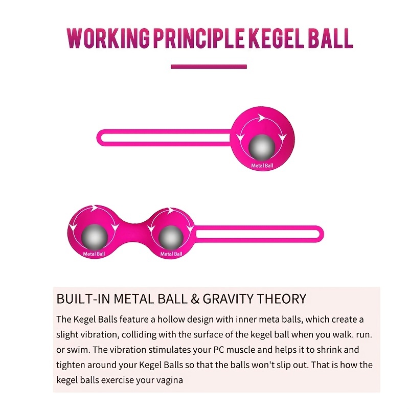 Silicone Kegel Vagina Balls for Pelvic Floor Muscles Strengthening