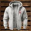 Fashion Western Pattern Fleece Lined Hoodie by Inlyline