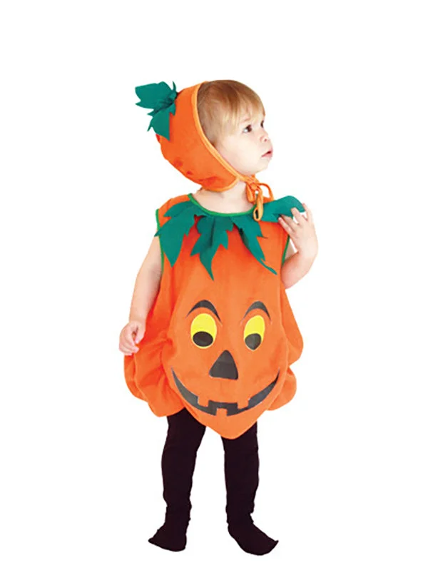 Toddler Pumpkin Costume Cute Pumpkin Halloween Costume For Kids-elleschic