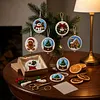 6pcs Christmas Ornament DIY Counted Cross Stitch Pendants for Holiday Tree Decor Keychain Kit tapestrymarket