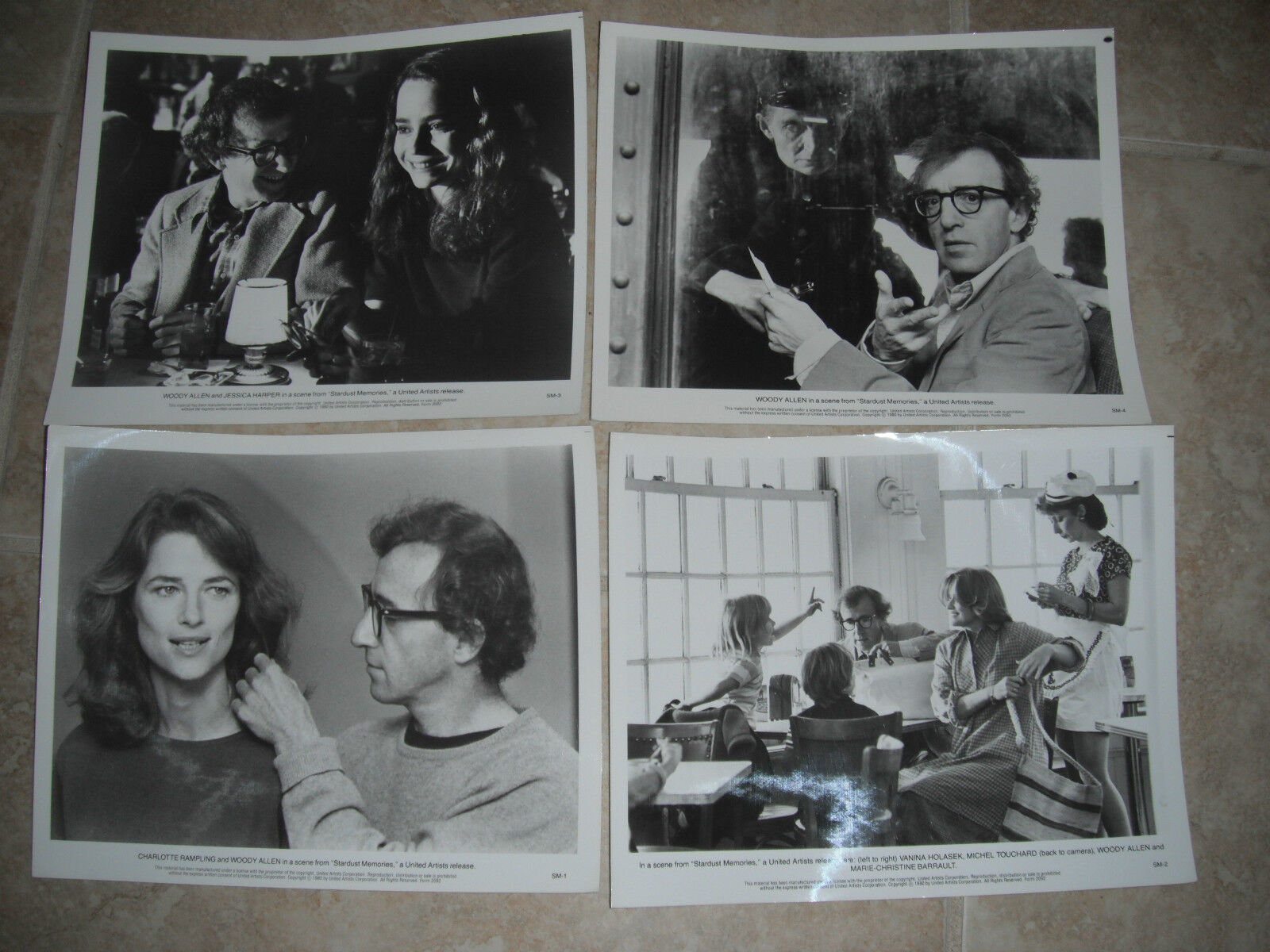 Stardust Memories Woody Allen (4) 8x10 Promo Photo Poster painting Original Lobby 1980