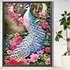 5D DIY Full Round Drill Diamond Painting Peacock Kit Home Decoration Art(E2717)
