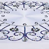 DIY Diamond Painting White Flower Wall Clock Craft Art Decor