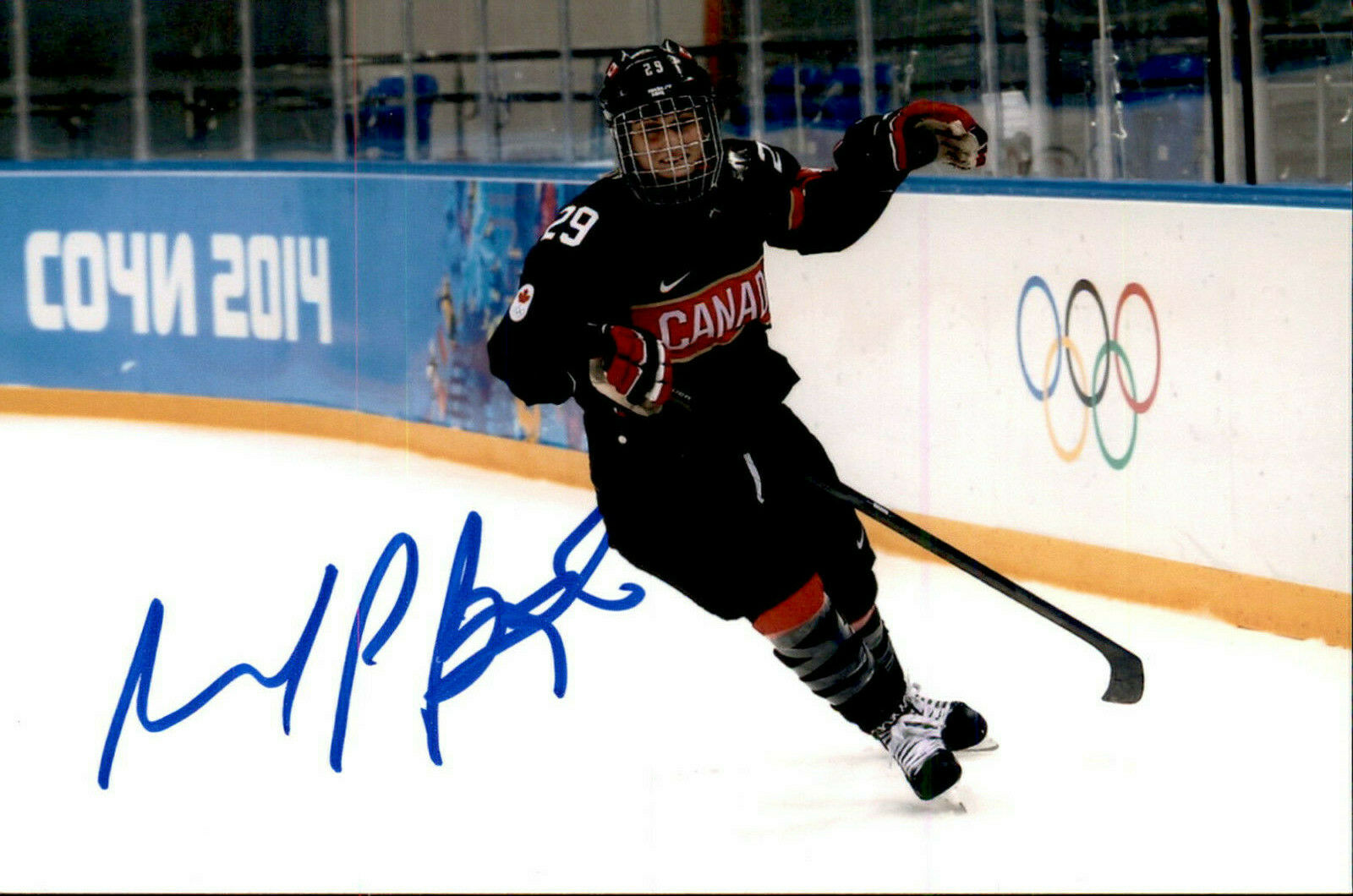 Marie Philip Poulin SIGNED 4x6 Photo Poster painting TEAM CANADA WOMEN'S / OLYMPIC GOLD MEDAL