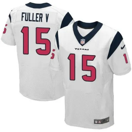 Texans #15 Will Fuller V White Men's Stitched NFL Elite Jersey