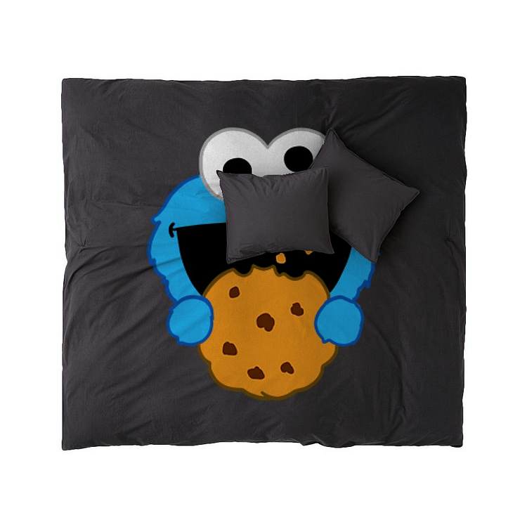 Blue Cookie Monster, Sesame Street Duvet Cover Set