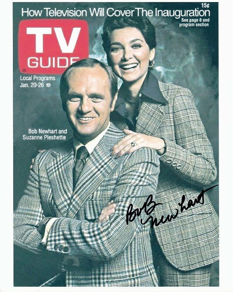 BOB NEWHART signed THE NEWHART SHOW 8x10 w/ coa SUZANNE PLESHETTE TV GUIDE COVER