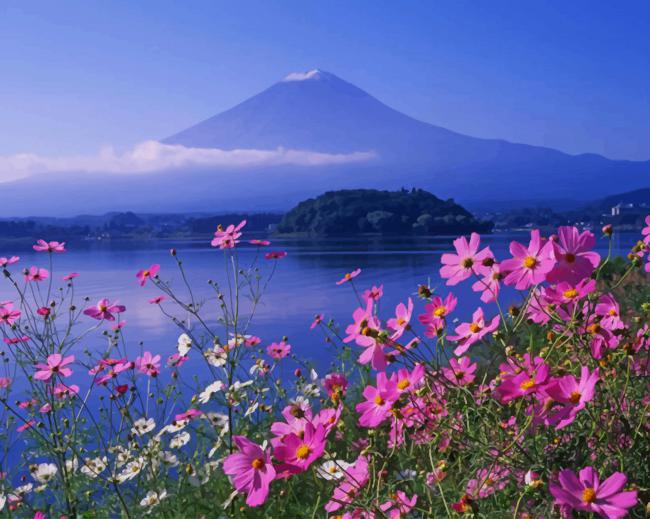 

Mt Fuji Mountain Japan – Paint By Numbers - 40*50CM, 501 Original