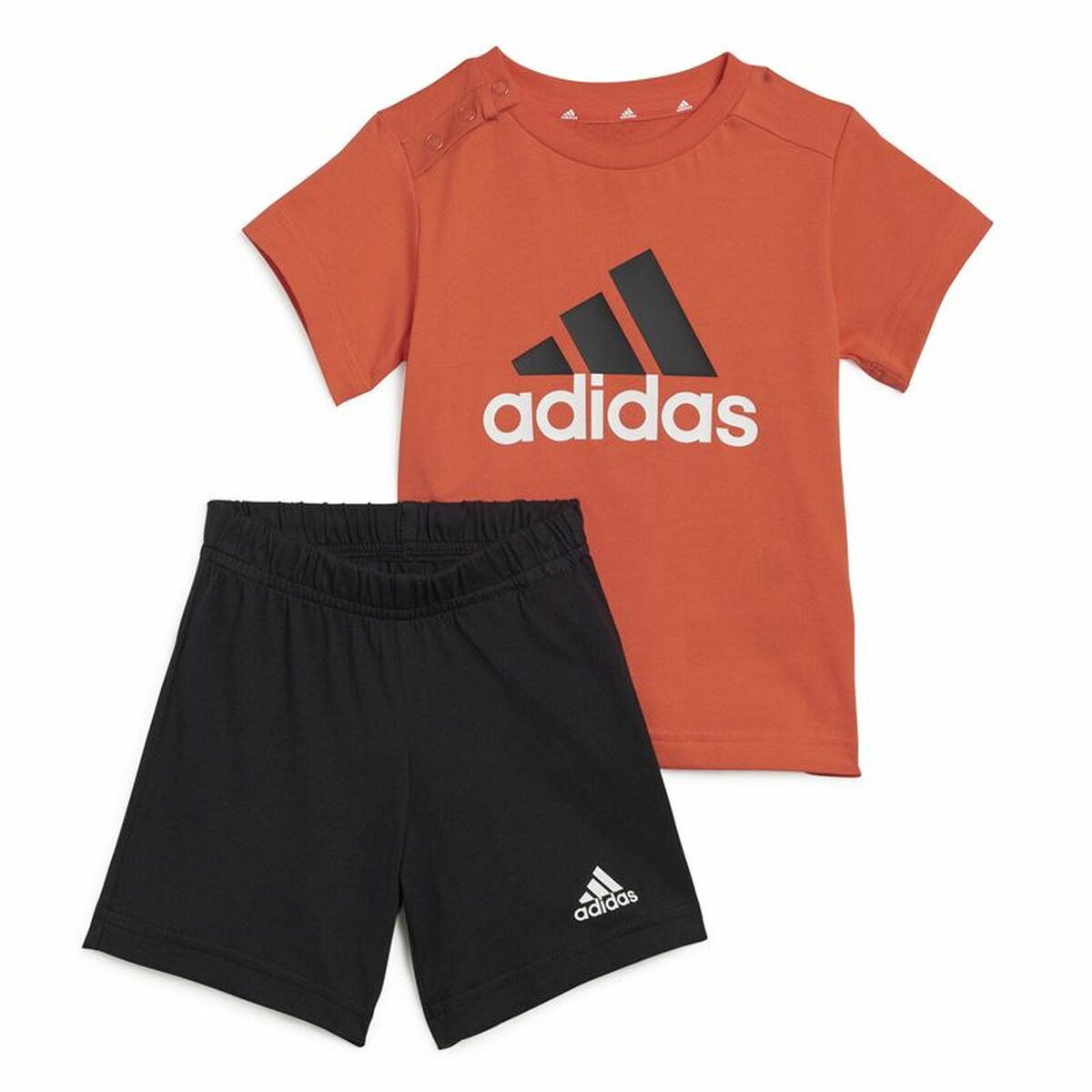 Sports Outfit for Baby Adidas I Bl Co Set Black Red