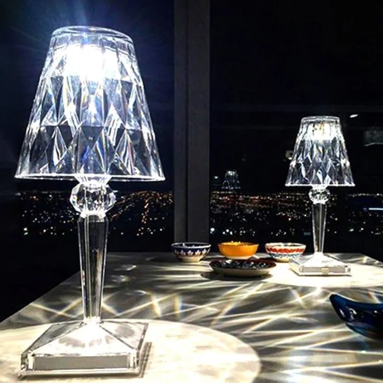 Crystal Diamond Table Lamp-Create Romantic Atmosphere
