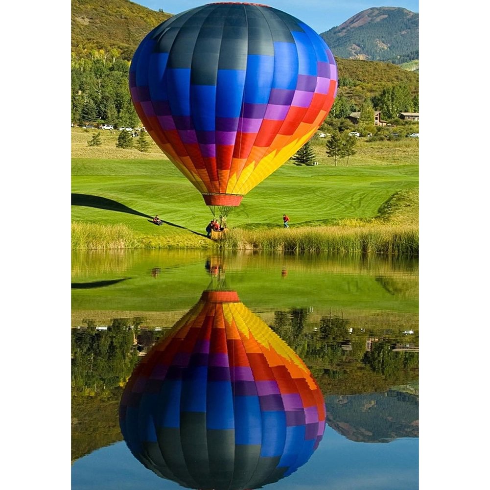 Hot Air Balloon - Full Round - Diamond Painting