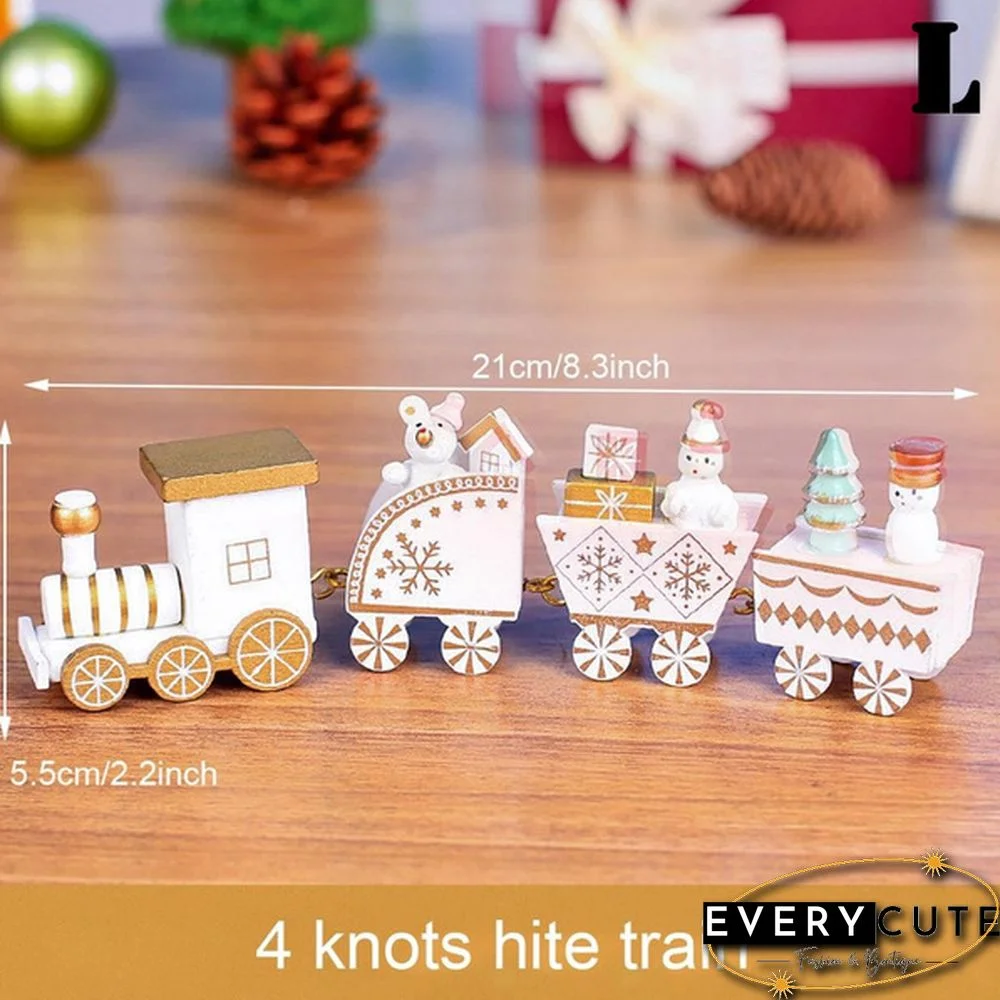 Christmas Wooden Little Train Merry Christmas Decoration For Home Christmas Ornaments New Year Gifts Xmas Decor Navidad Noel