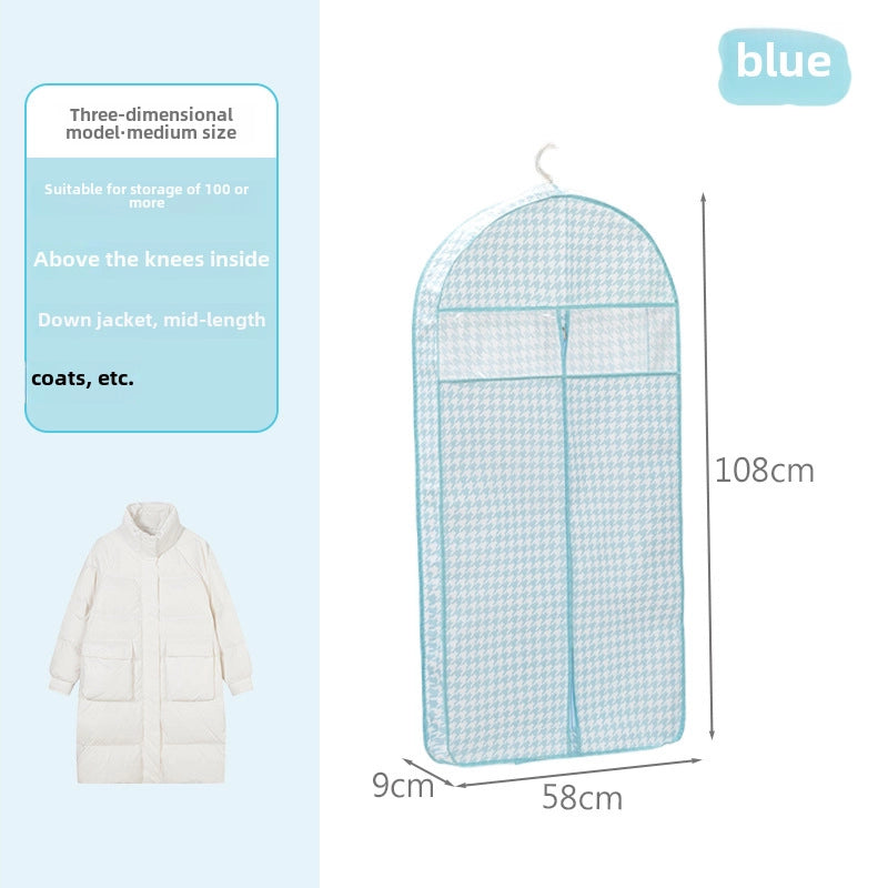Clothes Dust Cover Coat Suit Cover Dust Bag Household Non-woven Breathable Storage Hanging Clothes Bag Dust-proof Clothes Cover