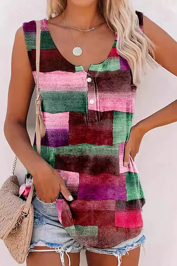 Plus Size Casual Tank Top