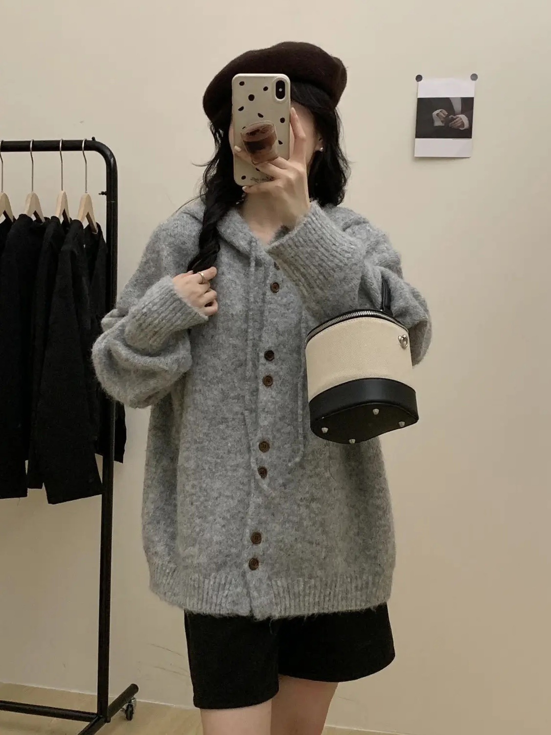 Chicfifth Sweater Women Winter Long Sleeve High Quality Autumn Vintage Top Knitted Cardigan