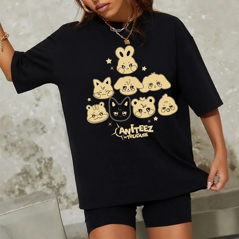 ATEEZ ANITEEZ Treasure Tシャツ ホンジュン チュンラミ Ateez Aniteez IN Treasure T-Shirt