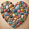 Stone Art Special Shaped 5D DIY Partial Drill Diamond Painting Kits for Adults Beginners Home Decor Diamonds Dots Gem Art 11.81 X11.81inch