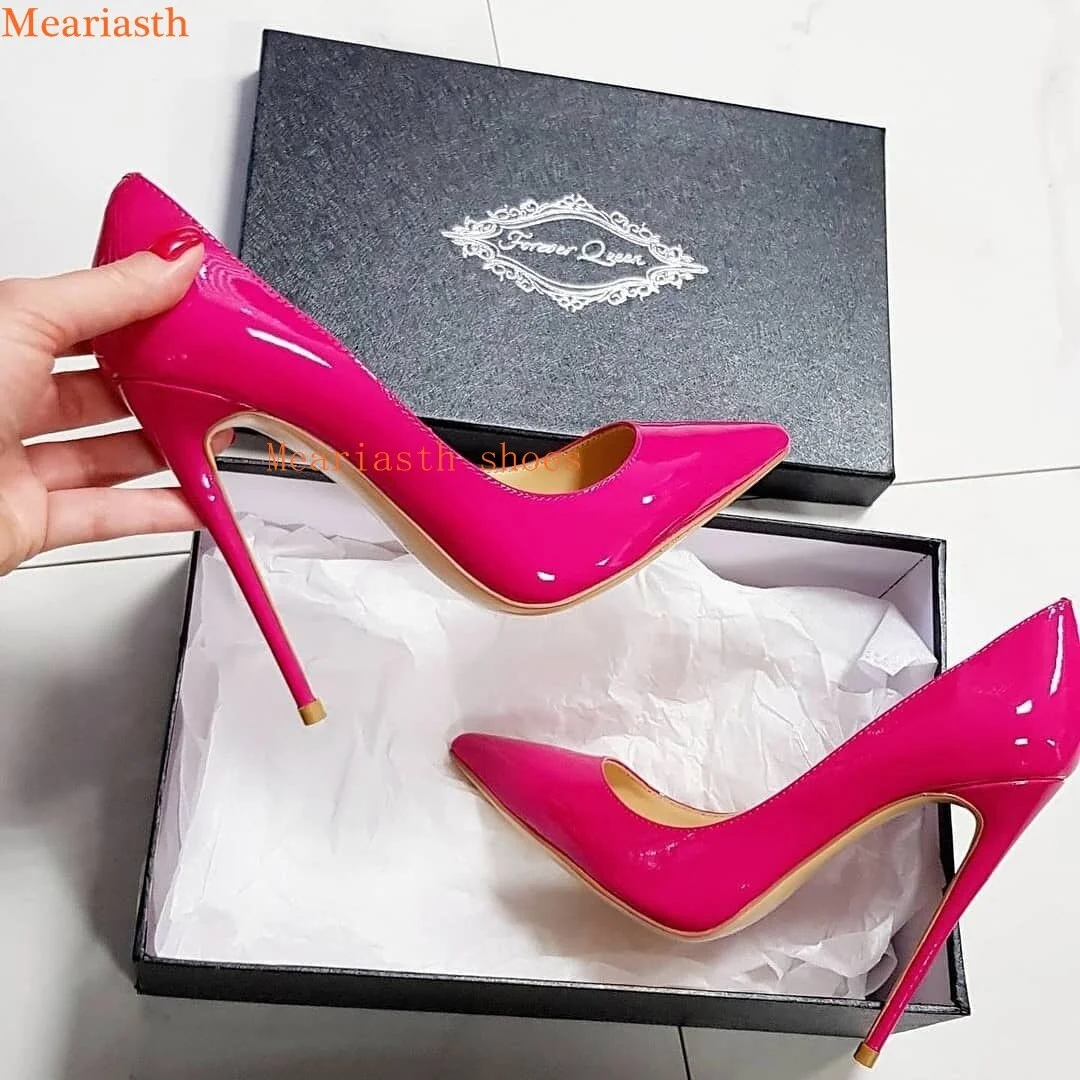 Qengg 2023 Sexy Women Pumps Spring/Autumn High heels Pointed Toe orange Wedding Shoes Sexy High Heel shoes for Women Pumps 217-1