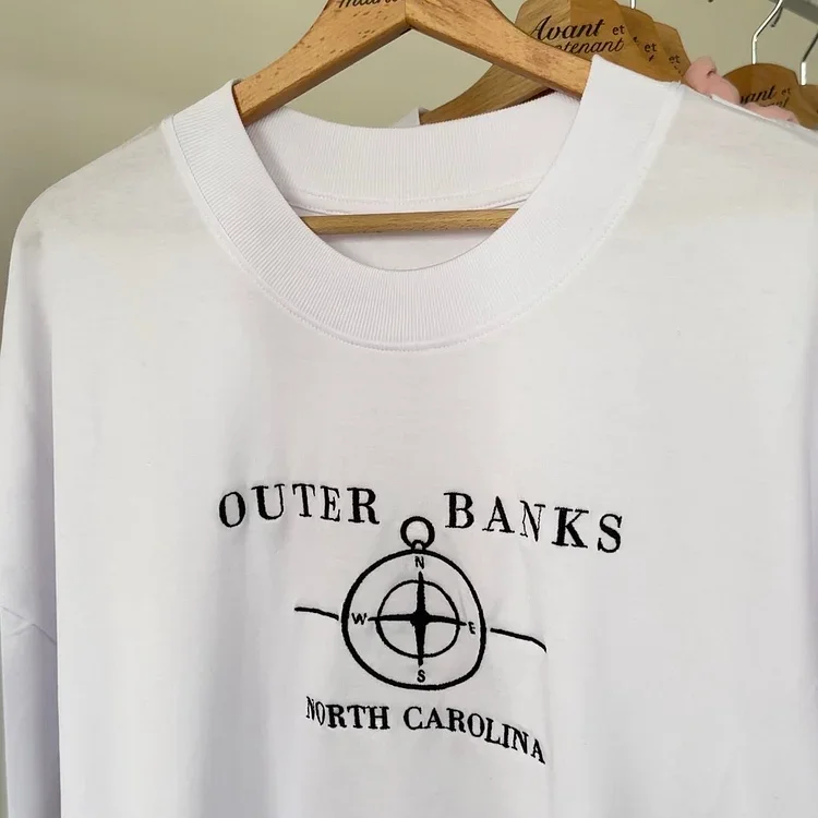 Organic oversized t-shirt NORTH CAROLINA