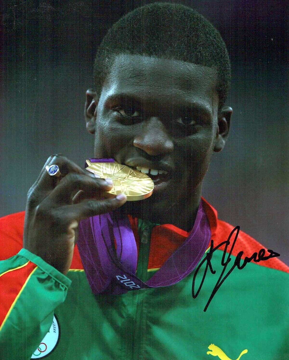 Kirani JAMES Signed Photo Poster painting 1 AFTAL COA Grenada Sprinter Olympic Gold Medal Winner