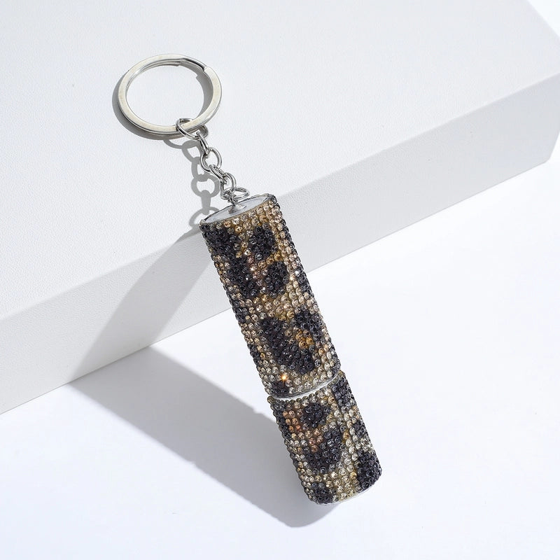 Luxurious Leopard Aluminium Alloy Crystal Women’s Keychain