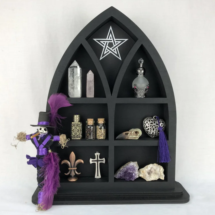 Olivenorma Gothic Arch Apothecary Crystal Shelf