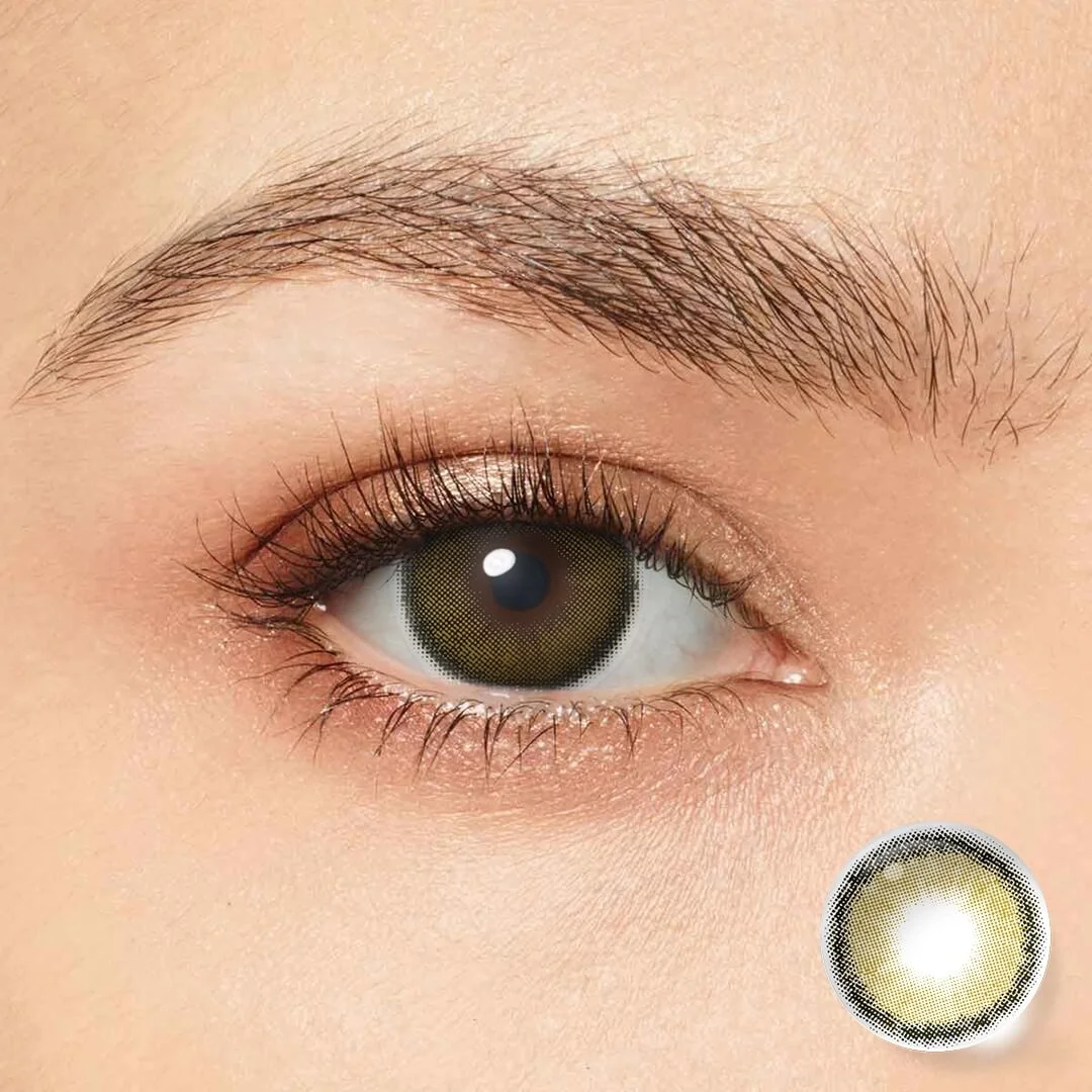 Roze Olive Green Contact Lenses