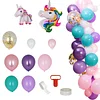 108 Pack | Turquoise, Purple and Pink Unicorn DIY Balloon Garland Arch Kit