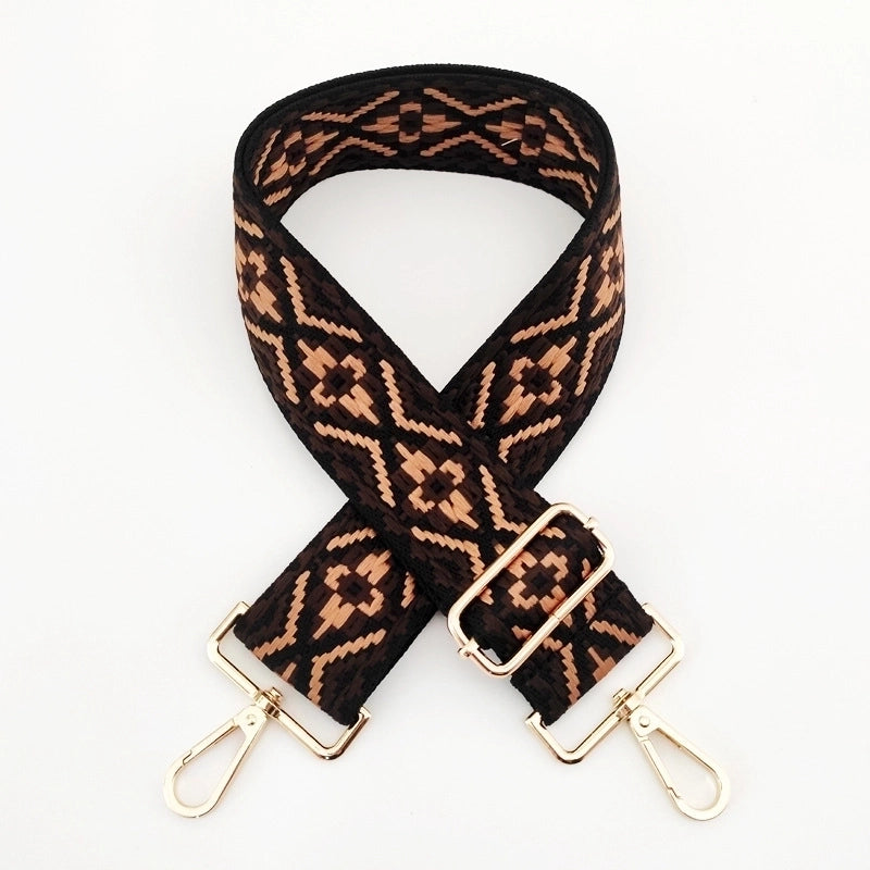 New 3.8cm Jacquard Webbing Wide Adjustable Bag Replacement Long Strap