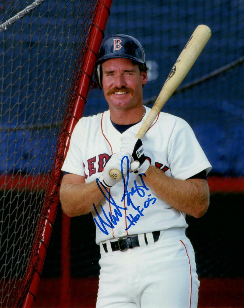 WADE BOGGS SIGNED AUTOGRAPH 8x10 Photo Poster painting - BOSTON RED SOX & NEW YORK YANKEES STAR