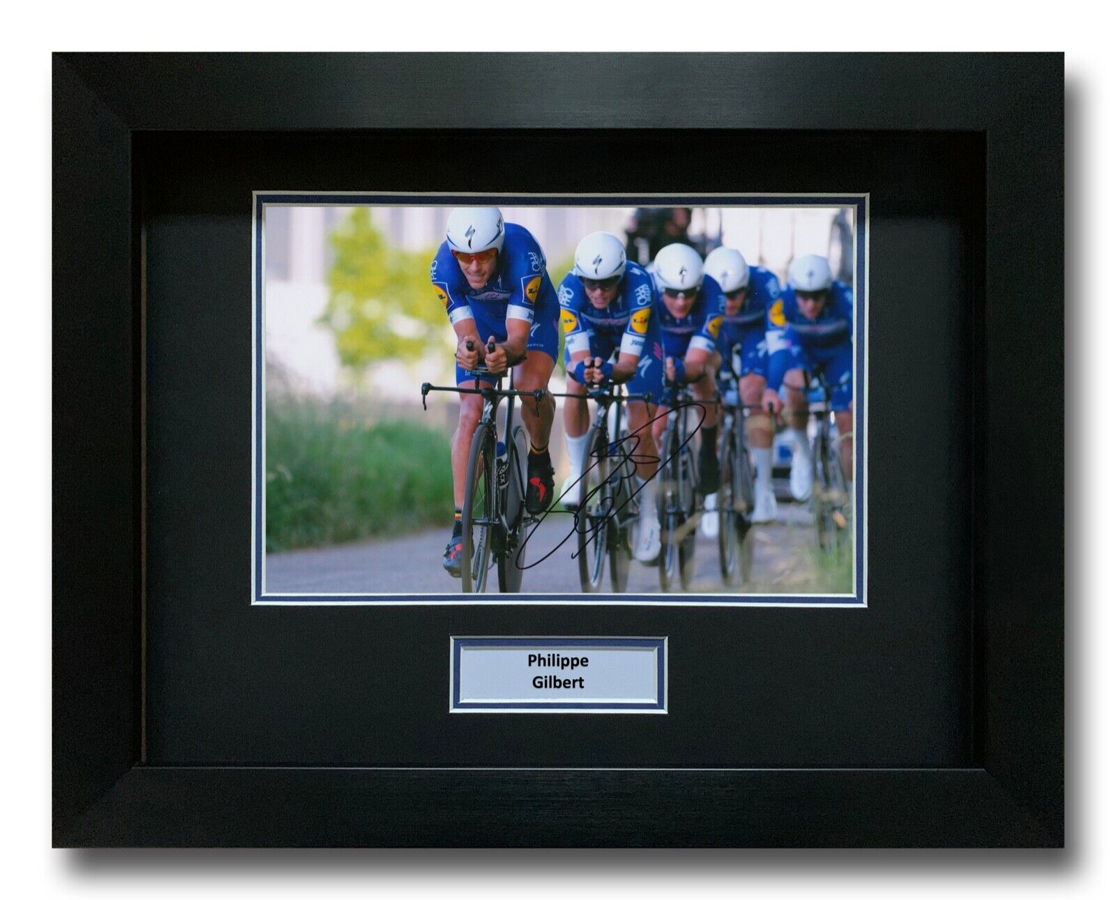 PHILIPPE GILBERT HAND SIGNED FRAMED Photo Poster painting DISPLAY TOUR DE FRANCE AUTOGRAPH 7
